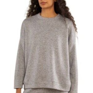 DYI Women's Cashmere Wool Oversized Sweater Heather Grey XS